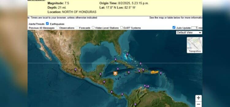 Se percibe en Quintana Roo sismo ocurrido frente a Honduras