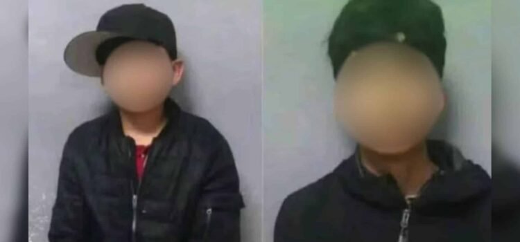 Detienen a dos menores por agredir con arma de fuego y un machete a un hombre, en Sonora