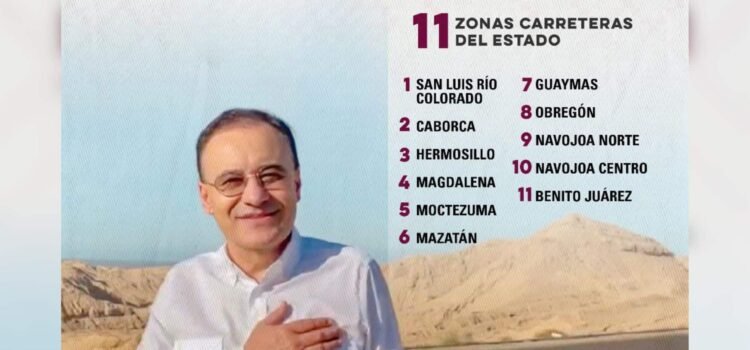Inicia programa emergente para mejorar carreteras estatales en Sonora con inversión de 10 millones de pesos Inicia programa emergente para mejorar carreteras estatales en Sonora con inversión de 10 millones de pesos